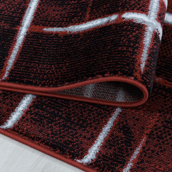 Costa Fisk vloerkleed laagpolig rechthoek 200x290cm rood