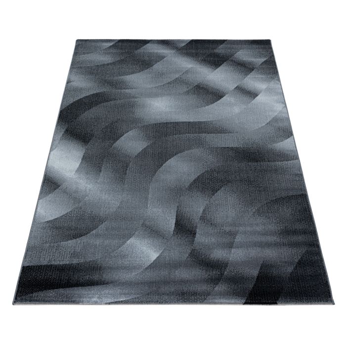 Costa Roly vloerkleed laagpolig rechthoek 80x150cm zwart