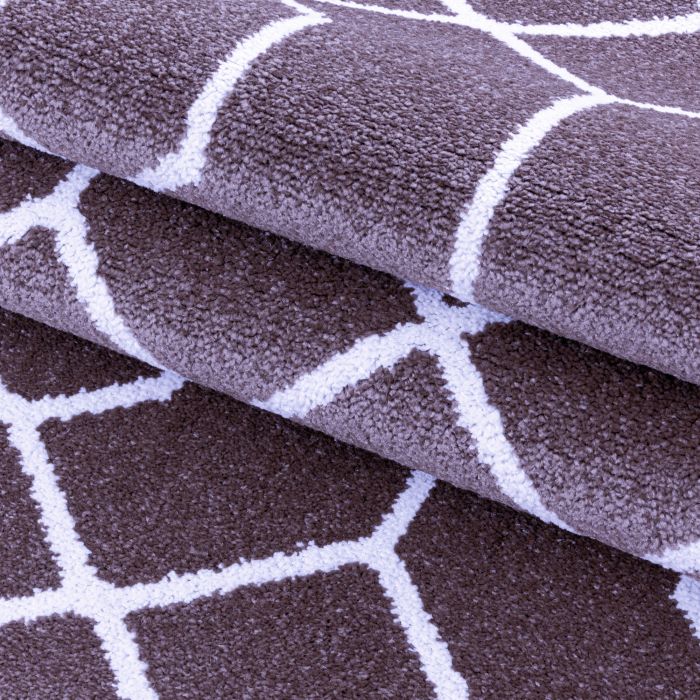 Efor Okta tapis poils ras rectangle 120x170cm violet