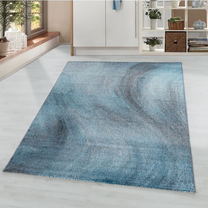 Ottawa Canvas vloerkleed laagpolig rechthoek 120x170cm blauw