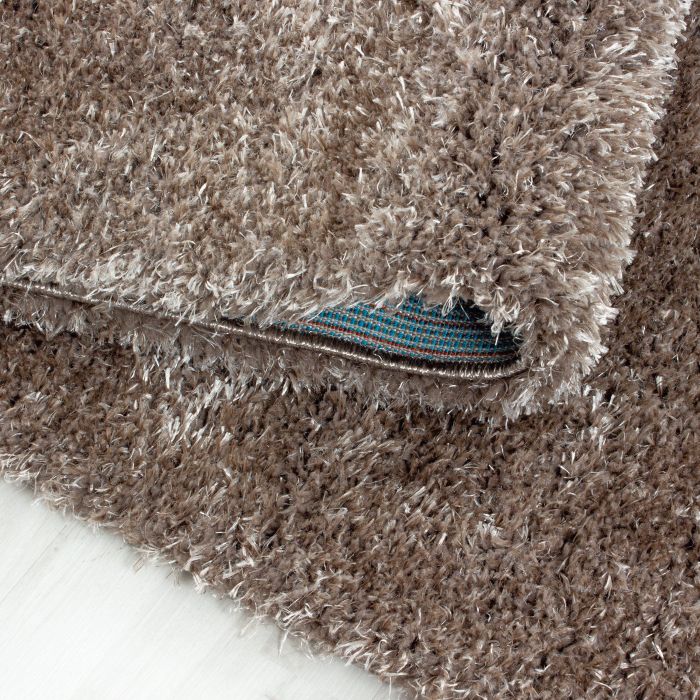 Brilliant Shaggy tapis poils longs rectangle 60x110cm taupe