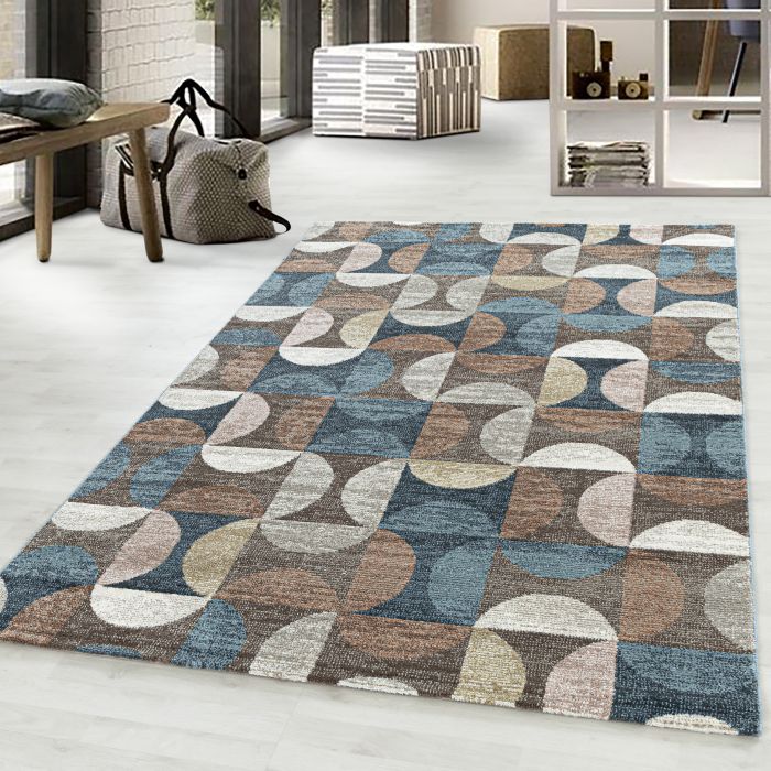 Royal Zandloper vloerkleed laagpolig rechthoek 120x170cm bruin