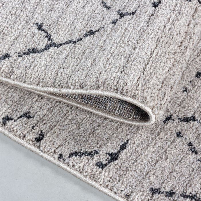 Taznaxt Aledin tapis poils ras rectangle 140x200cm beige