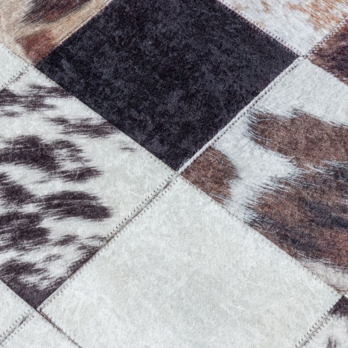Fiesta Lapwerk antidérapant tapis tissé à plat rectangle 140x200cm blanc
