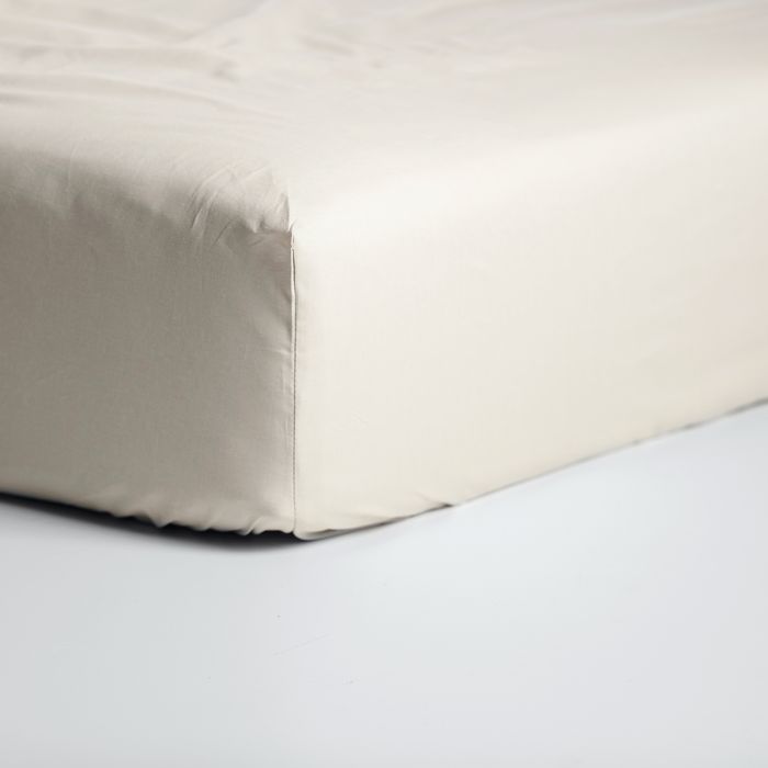 Cinderella Weekend hoeslaken 90x210cm katoen licht zandkleur (tot 25cm)