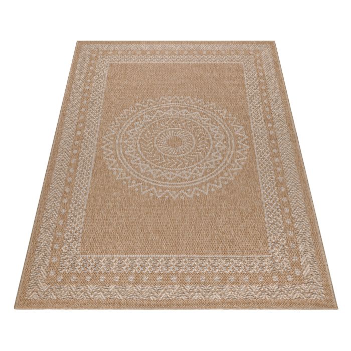 Dhaka Shapl tapis extérieur/intérieur rectangle 280x370cm jute beige