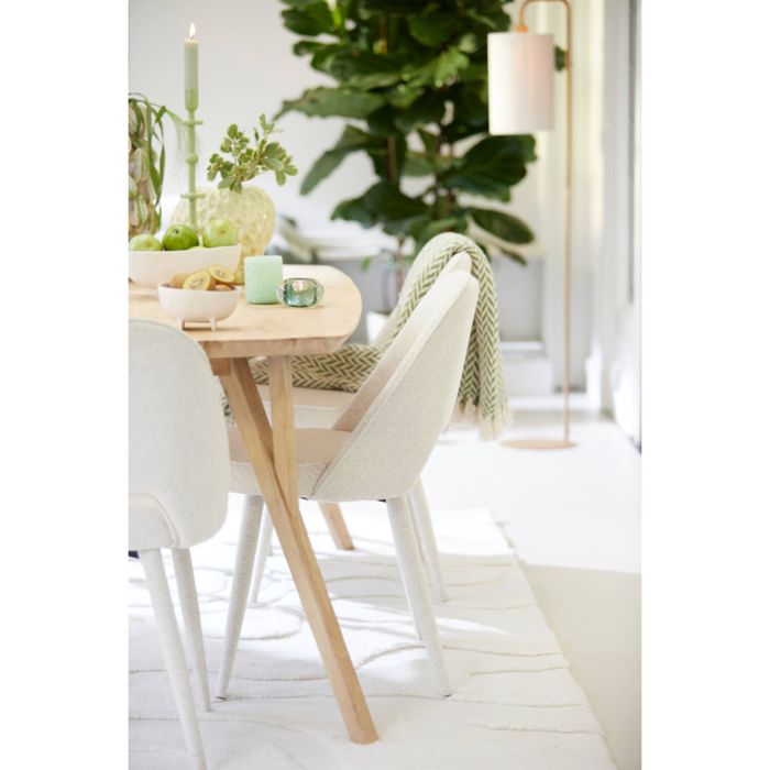 DJESLIN eetkamerstoel 57x51x84cm beige