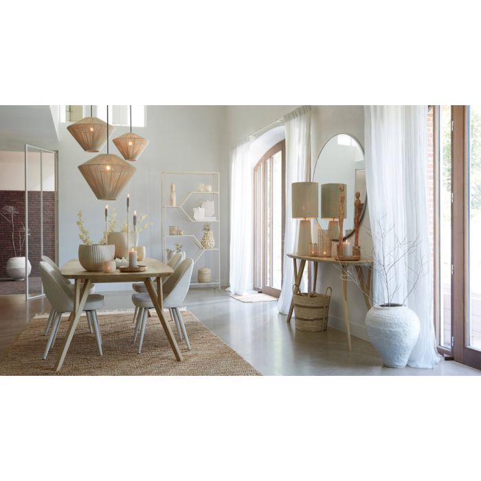 DJESLIN eetkamerstoel 57x51x84cm beige