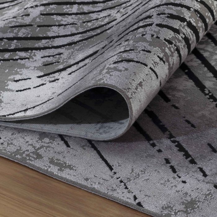 Elite Zynara vloerkleed laagpolig rechthoek 240x340cm grijs