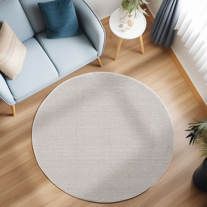 Loom tapis poils ras rectangle 280x370cm crème