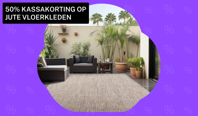 Korting op jute vloerkleden